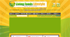 Desktop Screenshot of livingfoodslifestyle.co.nz